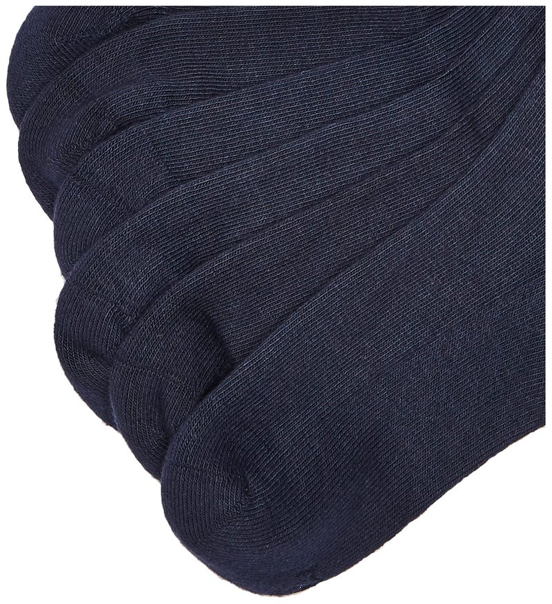 Jefferies Socks Little Boy's Seamless Half Cushion Sport Crew Socks 6 Pair Pack, Navy, Large - Image 3